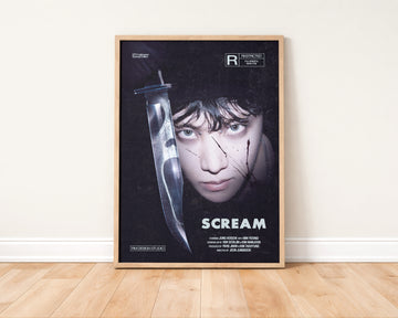 J-Hope Scream Halloween Movie Poster Print without a frame