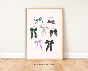Bangtan Bows Art Print without a frame