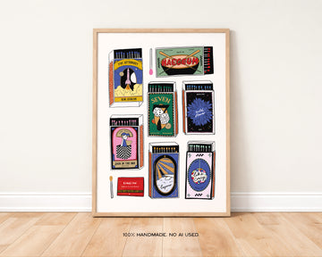 Bangtan OT7 Matchbox Print without a frame