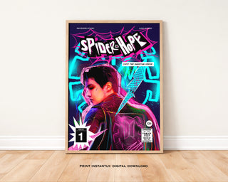Spider-Hope Comic Book Art Print | Digital Download
