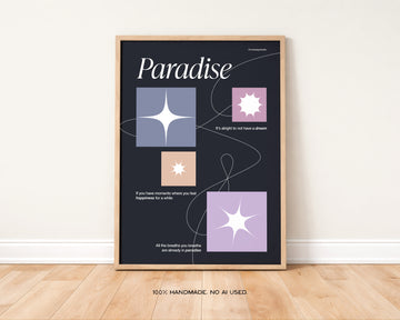 Bangtan Paradise Print without a frame