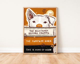 The Nightmare Before Pawmas Art Print