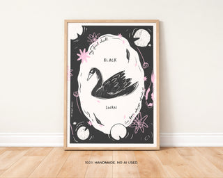 Black Swan Art Print | Digital Download