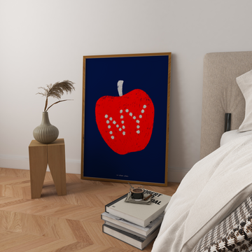 NY Apple Print without a frame