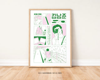 Bangtan Illustration Art Print | Digital Download