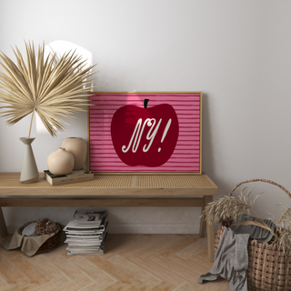 Ny! Apple Art Print