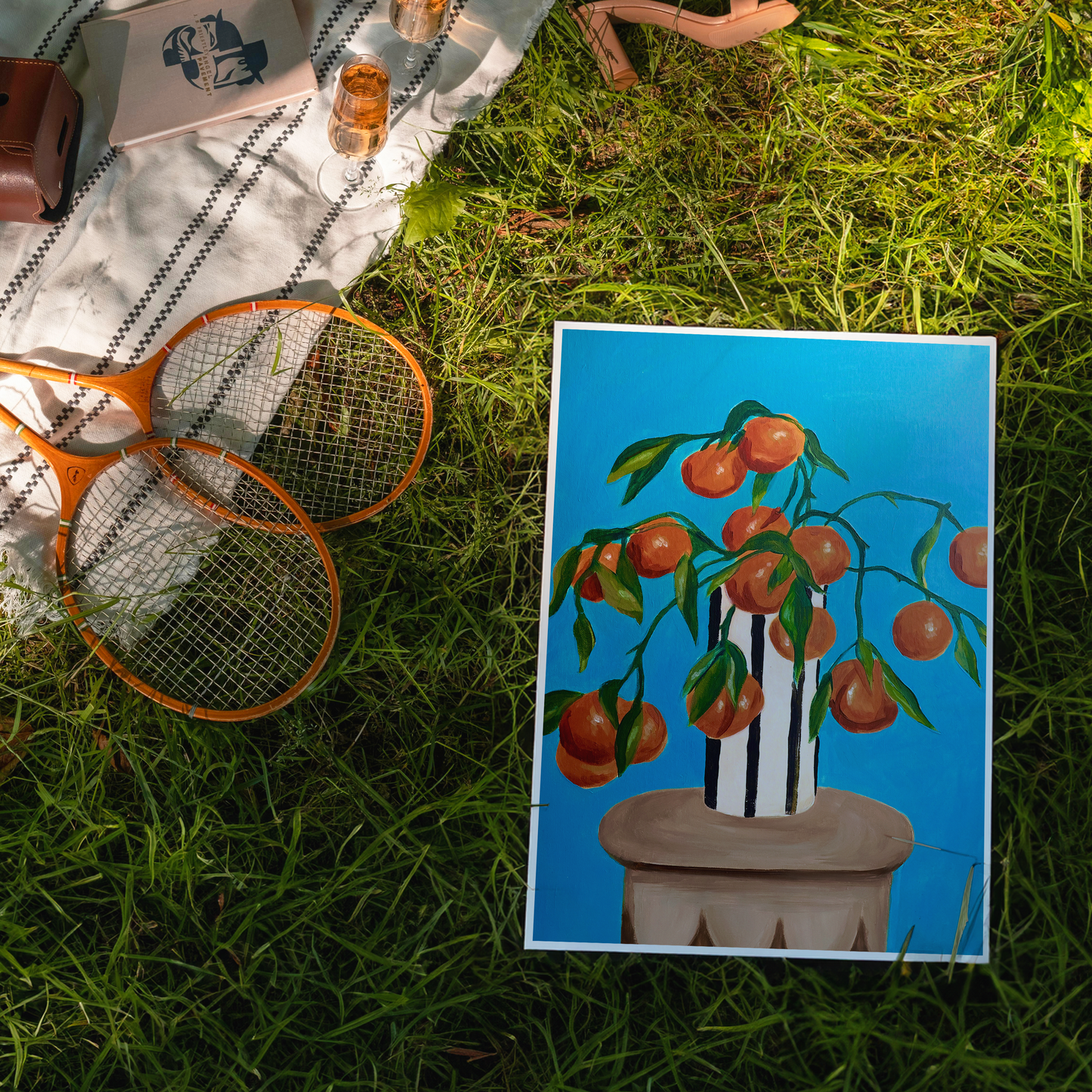Orange Painting Print