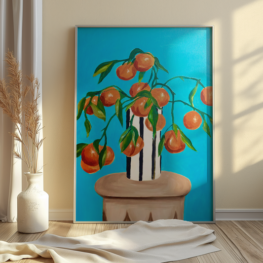 Orange Painting Print