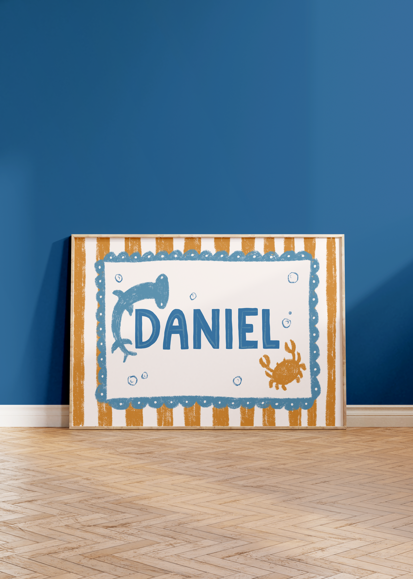 Personalised Name Boy Baby Print