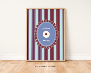 Press for Pastries Art Print