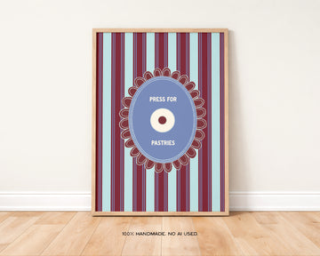 Press for Pastries Art Print without a frame