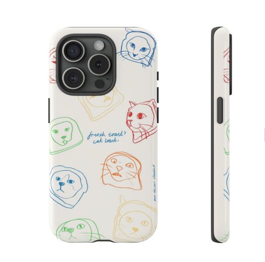 'Cat Toast' Double-Layered Protection Phone Case