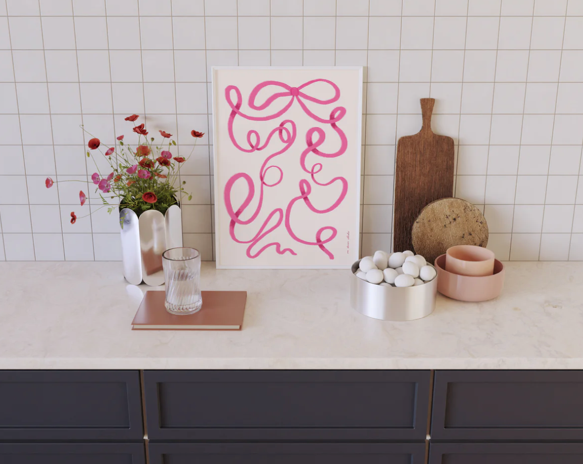 Pink Bow Print DIGITAL DOWNLOAD