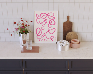 Pink Bow Print DIGITAL DOWNLOAD