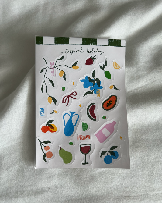 Tropical Holiday Sticker Pack