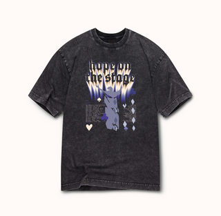 Hope On Stage Washed Oversized Tee Front Graphic