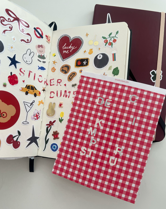 Chequered Letter Stickers
