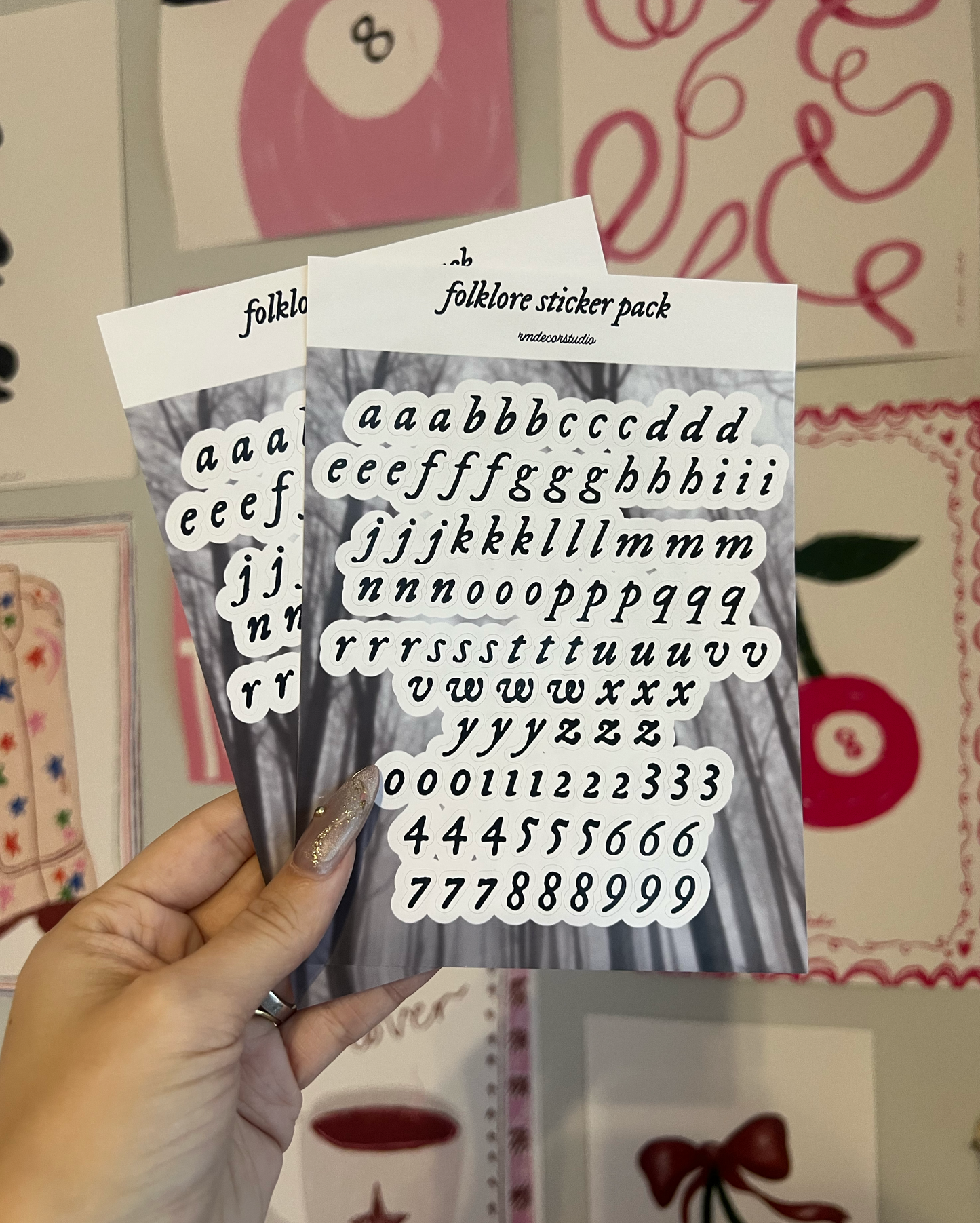 Folklore Letter Stickers