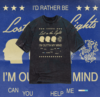 Lost in the Lights Oversized Washed T-Shirt