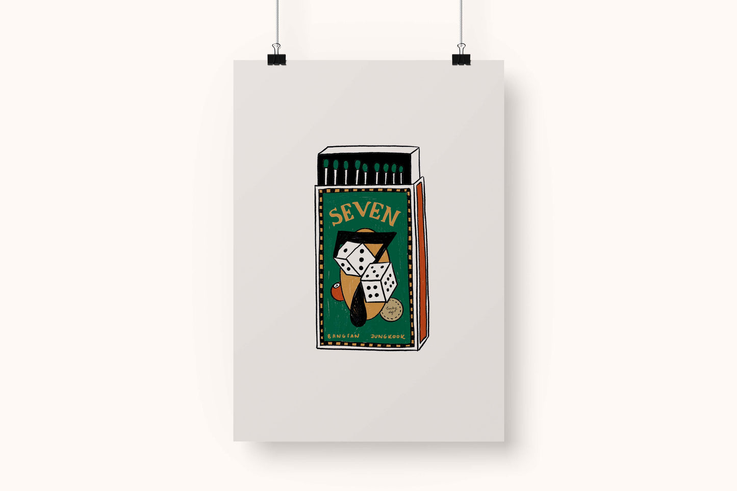 Bangtan Members Matchbox Prints