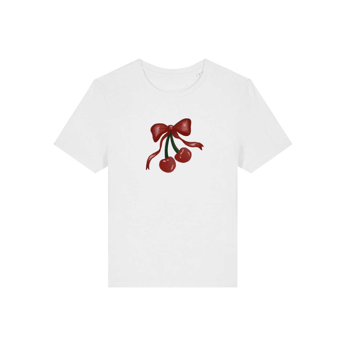 Cherry Bow Fitted Tee