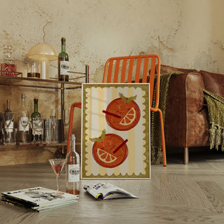 Two Aperols Art Print | Spritz Lovers Wall Decor