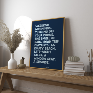 Weekend Mornings Art Print