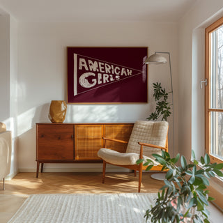 American Girls FLAG Art Print | Music Inspired Wall Art Print