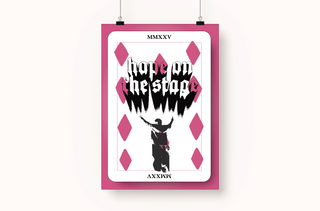 Hope On The Stage Diamond Card Art Print