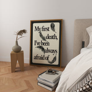 My First Death Black Swan Art Print