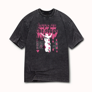 Hope On Stage PINK Washed Oversized Tee Front Graphic