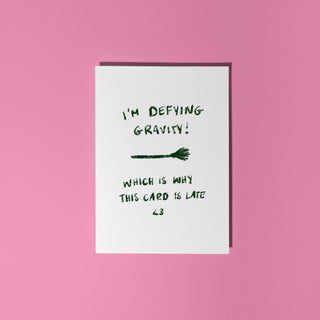 Defying Gravity Card