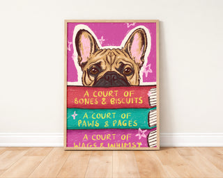 Custom Pet Fantasy Book Lover Artwork + Print