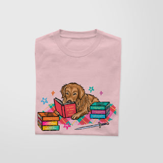 Golden Retriever Reading T-Shirt