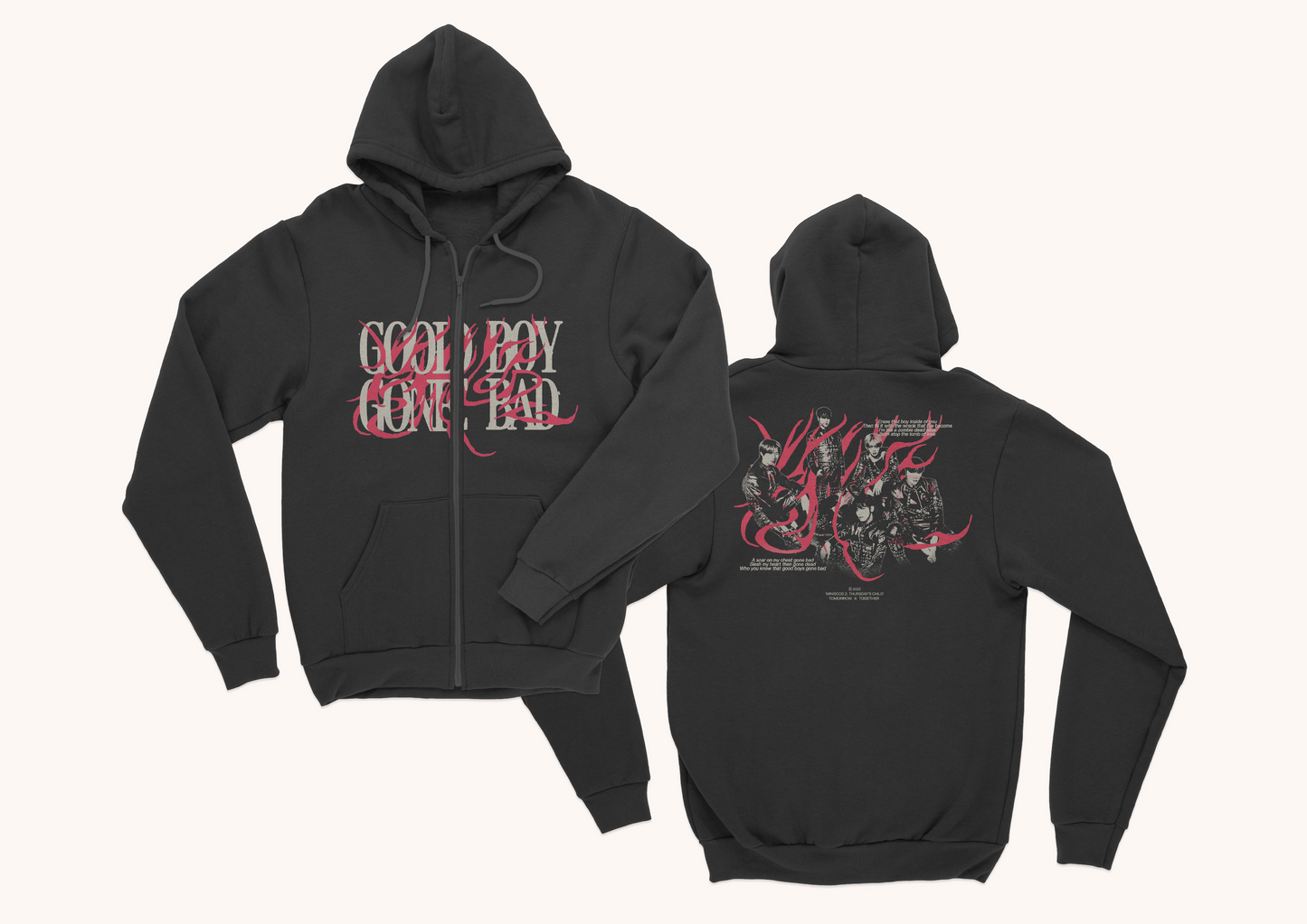 Good Boy Gone Bad Zip Up Hoodie