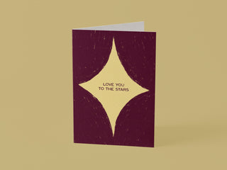 Love You To The Stars Greetings Card