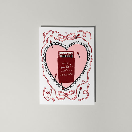 Match Made in Heaven Greetings Card