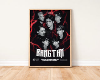 Bangtan OT7 Horror Movie Halloween Poster
