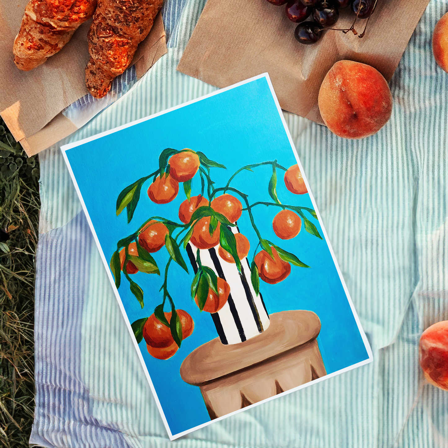 Orange Painting Print