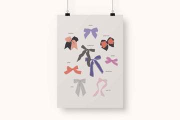 SKZ Bow Art Print without a frame