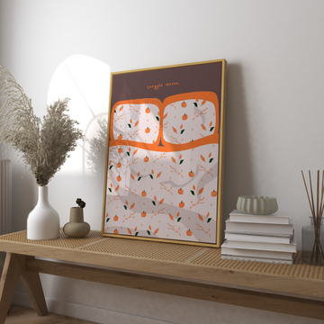 Snuggle Season Art Print without a frame