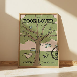 'The Book Lover' Art Print
