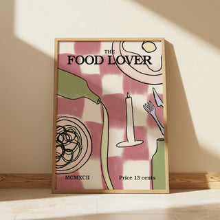 'The Food Lover' Art Print