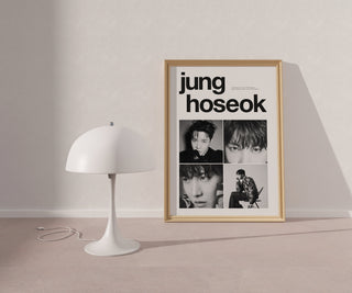 Bangtan Minimalistic B&W Art Prints Poster