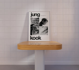 Bangtan Minimalistic B&W Art Prints Poster