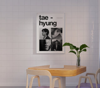 Bangtan Minimalistic B&W Art Prints Poster